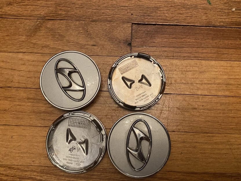 Hyundai Wheel Center Caps Silver (4pc) Premium Quality
