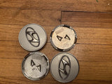 Hyundai Wheel Center Caps Silver (4pc) Premium Quality