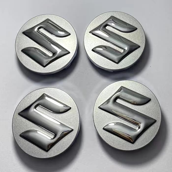 Suzuki Wheel Center Caps Silver (4pc) Premium Quality