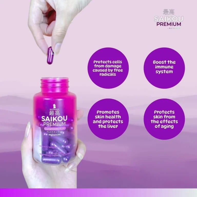 SAIKOU Premium Glutathione Plus 60 Capsules