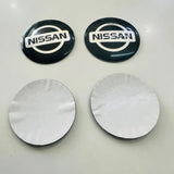 Nissan Logo Alloy Wheel Cap Sticker 4Pcs