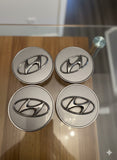 Hyundai Wheel Center Caps Silver (4pc) Premium Quality