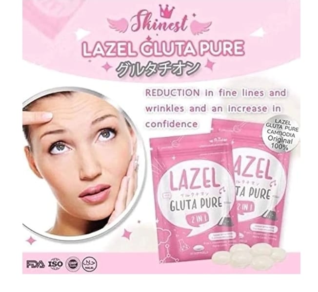 Lazel Gluta Pure 2-In-1 Glutathione Anti Aging Softgels