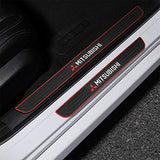 Mitsubishi  Silicone Car Door Sill Scuff Plate Set of 4 Car Door Sill Protector Pads Silicone Door Sill Scuff Plate Sticker for Car Door Sill Protector