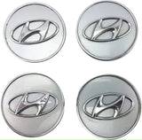 Hyundai Wheel Center Caps Silver (4pc) Premium Quality