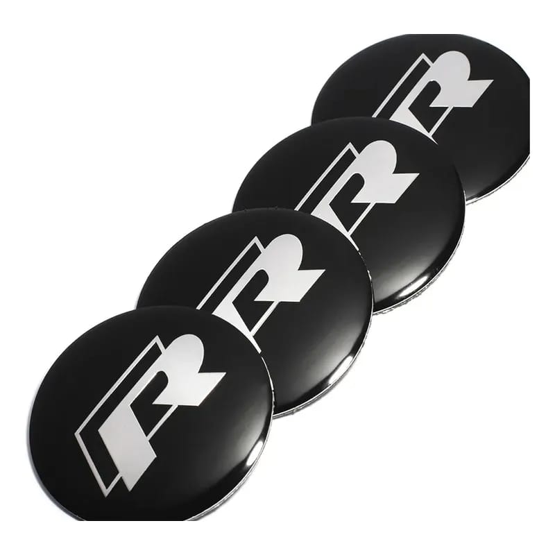 VW R Line Sticker Wheel Center Hub Cap Logo