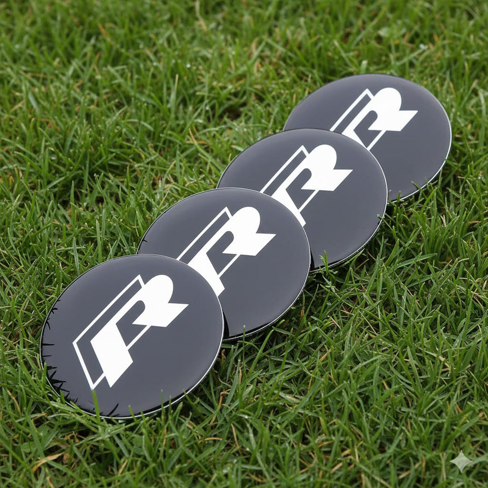 VW R Line Sticker Wheel Center Hub Cap Logo
