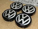 Volkswagen Wheel Center Caps (4pc) Premium Quality