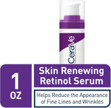 CeraVe Anti Aging Retinol Serum 1 Ounce Cream Serum for Smoothing Fine Lines and Skin Brightening Fragrance Free, 1 Fl Oz