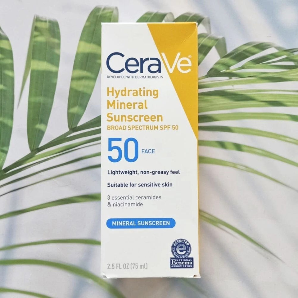 CeraVe Moisturizing Mineral Sunscreen 75 ml Face Sheer Tint SPF50