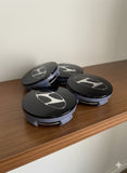 Hyundai Wheel Center Caps Black  (4pc) Premium Quality