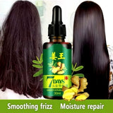Hair Regrow 7 Day, Ginger Germinal Essential Oil Hair Growth Hair Loss Treatment Hair Care Hair Growth Serum for Men & Women, 30ml