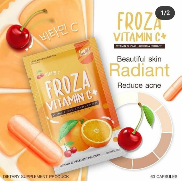 Froza Vitamin C+ with Collagen & Glutathione 60 Capsules