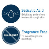 CeraVe SA Cream for Rough & Bumpy Skin 340g – Exfoliating & Moisturizing Body Cream with Salicylic Acid