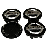 Nissan Wheel Center Caps Black (4pc) Premium Quality