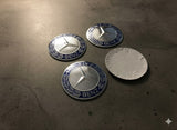 Mercedes-Benz wheel center cap stickers 75mm (4pc)