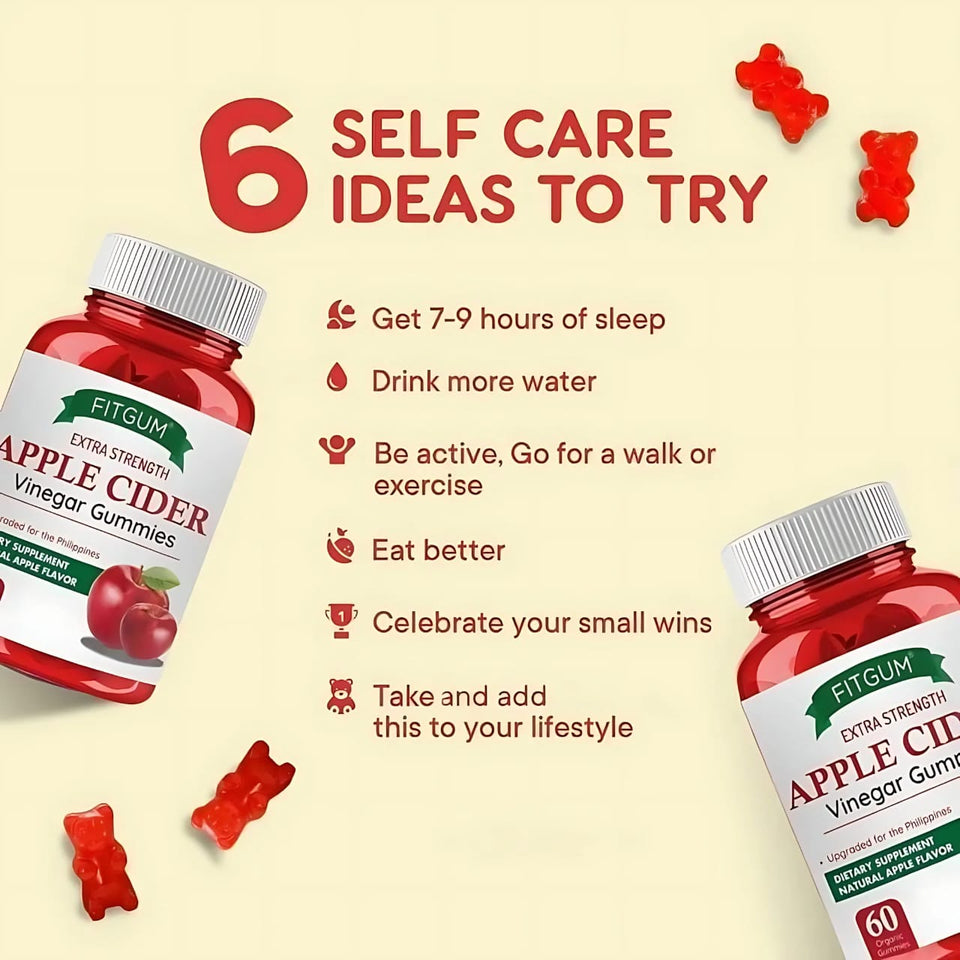 Fitgum Extra Strength Apple Cider Vinegar Gummies – 60 Organic Gummies