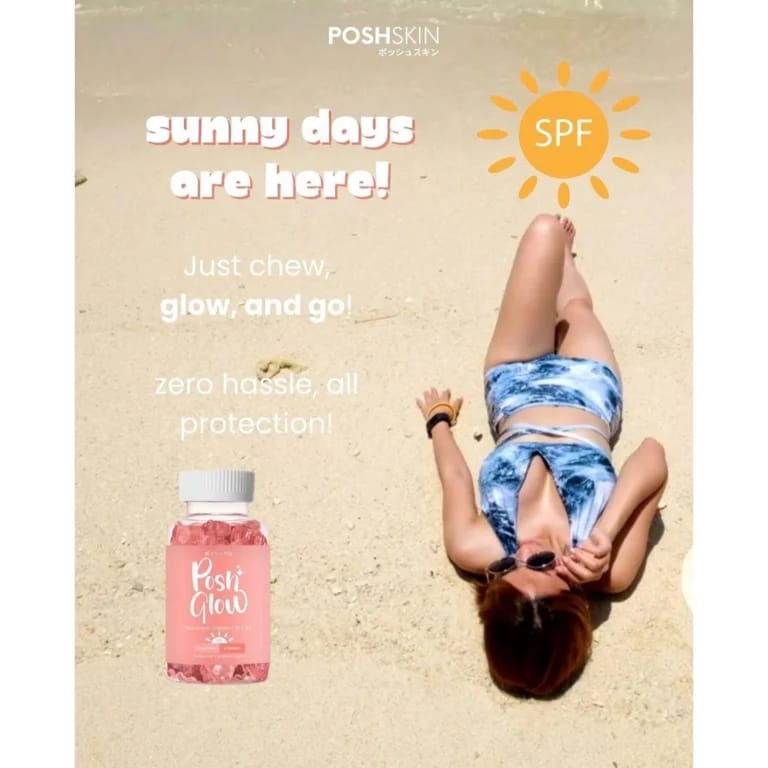 Posh Glow All-In-One Beauty Gummy – Lychee Flavor
