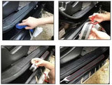 TRD  Silicone Car Door Sill Scuff Plate Set of 4 Car Door Sill Protector Pads Silicone Door Sill Scuff Plate Sticker for Car Door Sill Protector