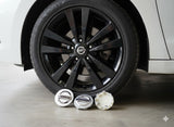 Nissan Wheel Center Caps Silver (4pc) Premium Quality