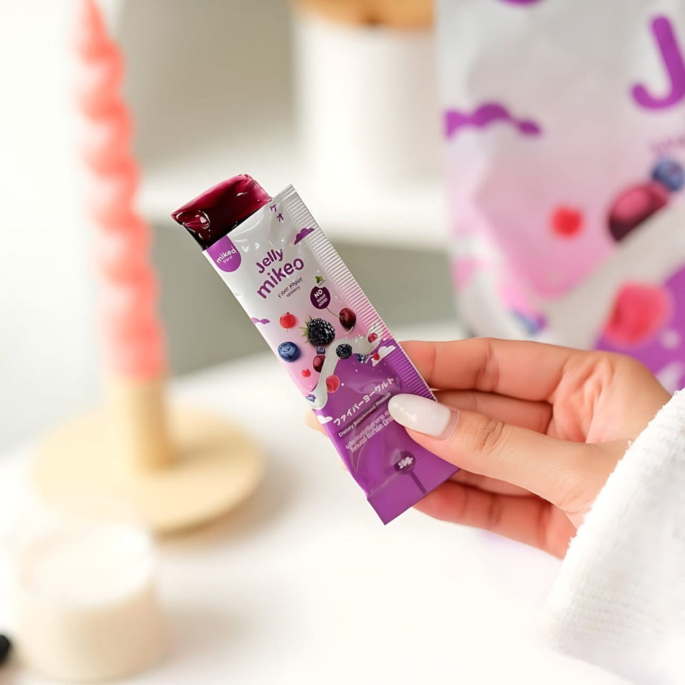Mikeo Jelly Fiber Yogurt Mixberry – 15g x 30 Sachets