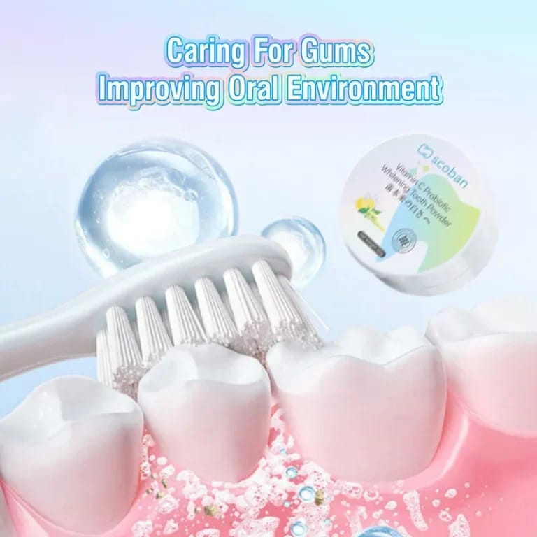 Scoban Vitamin C Probiotic Whitening Tooth Powder – 50g