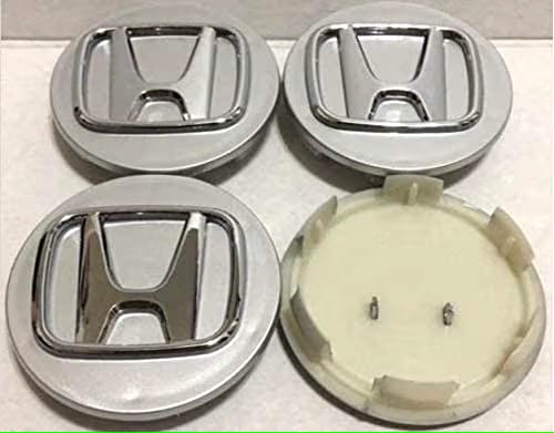 Honda Wheel Center Caps Silver (4pc) Premium Quality