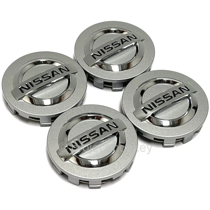 Nissan Wheel Center Caps Silver (4pc) Premium Quality