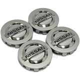 Nissan Wheel Center Caps Silver (4pc) Premium Quality