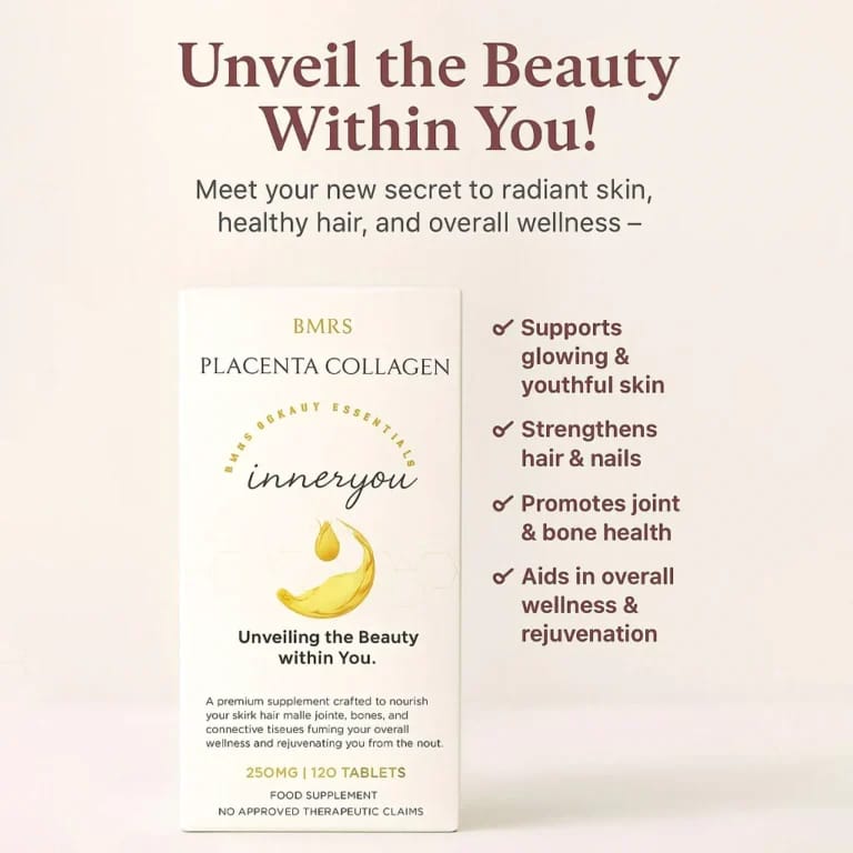 Inner You Placenta Collagen Beauty Essentials – 120 Tablets