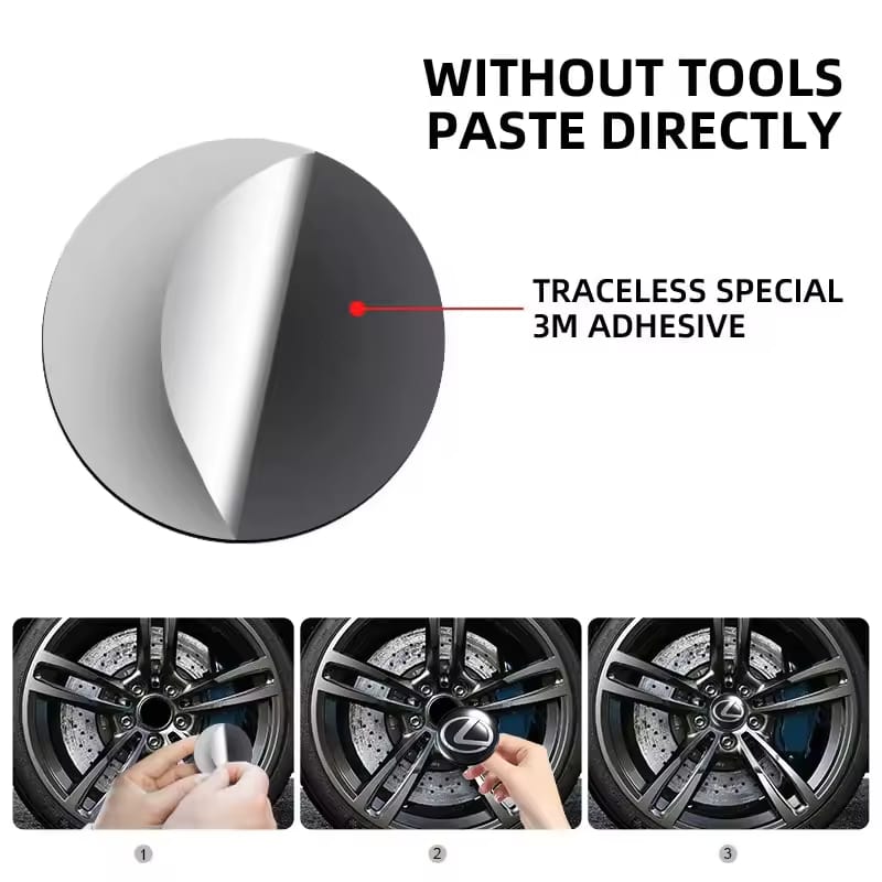 Lexus Wheel Center Hub Cap Sticker Cover Metal Case 56mm  (4pc)