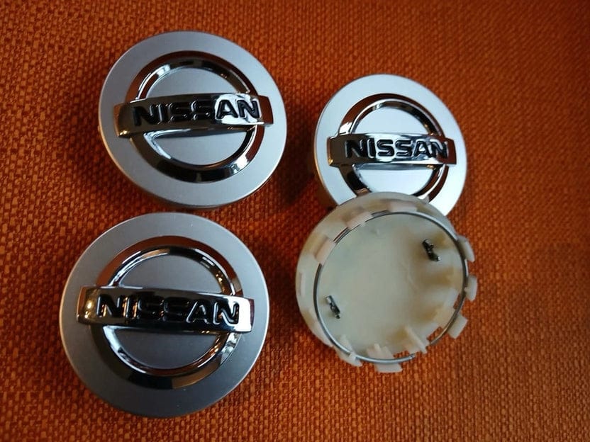 Nissan Wheel Center Caps Silver (4pc) Premium Quality