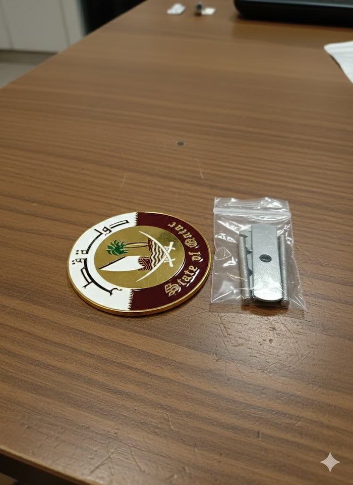 Qatar National Emblem logo Metal Car Badge Car Logos