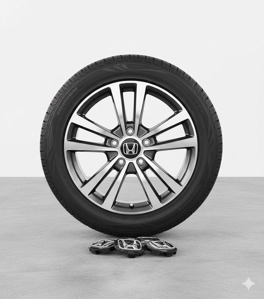 Honda Wheel Center Caps Black (4pc) Premium Quality