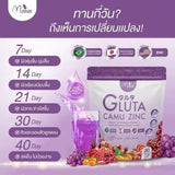 Manee Gluta Camu Zinc Dietary Supplement Product Grape Flavour Collagen Dipeptide , Collagen Tripeptide , Collagen Peptide