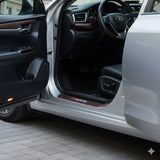 Toyota Silicone Car Door Sill Scuff Plate Set of 4 Car Door Sill Protector Pads Silicone Door Sill Scuff Plate Sticker for Car Door Sill Protector