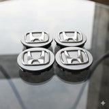 Honda Wheel Center Caps Silver (4pc) Premium Quality