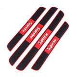 Supreme  Silicone Car Door Sill Scuff Plate Set of 4 Car Door Sill Protector Pads Silicone Door Sill Scuff Plate Sticker for Car Door Sill Protector