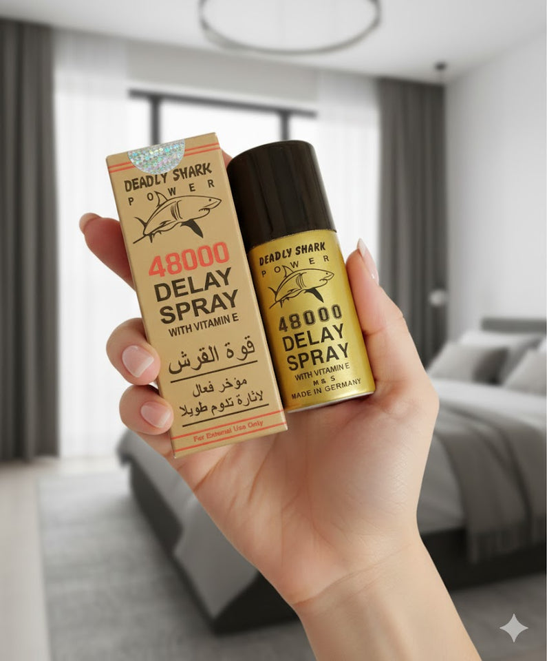 Original Deadly Shark Spray 48000 For Men Timing & Power