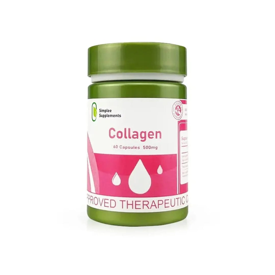 Simplee Collagen Supplement 60 Capsules, 500 Mg