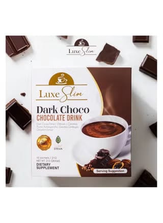 Luxe Beauty Dark Choco Chocolate Drink – 210g