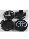 Toyota Wheel Center Caps Black  (4pc) Premium Quality
