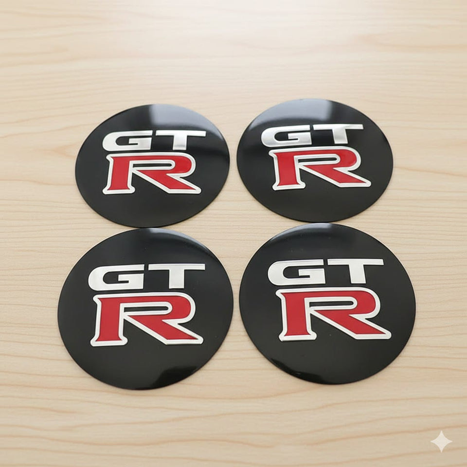 Nissan GTR Silicone Stickers for Center Wheel Caps 56mm ( 4pc)