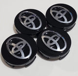 Toyota Wheel Center Caps Black  (4pc) Premium Quality