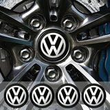 Volkswagen Car Wheel Centre Hub Cap Badge Emblem Decal Wheel Sticker For Volkswagen GOLF Polo Tiguan VW TOURAN CADDY PASSAT