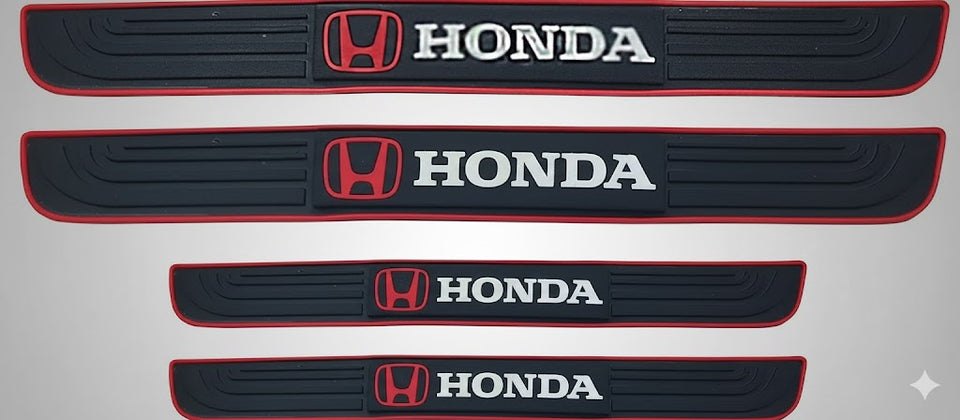 Honda  Silicone Car Door Sill Scuff Plate Set of 4 Car Door Sill Protector Pads Silicone Door Sill Scuff Plate Sticker for Car Door Sill Protector