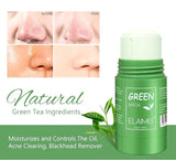 ELAIMEI Green Tea Mask Stick, Poreless Deep Cleanser Green Tea Mask, Blackhead Remover Mask with Green Tea Extract, Face Moisturizes, Oil Control