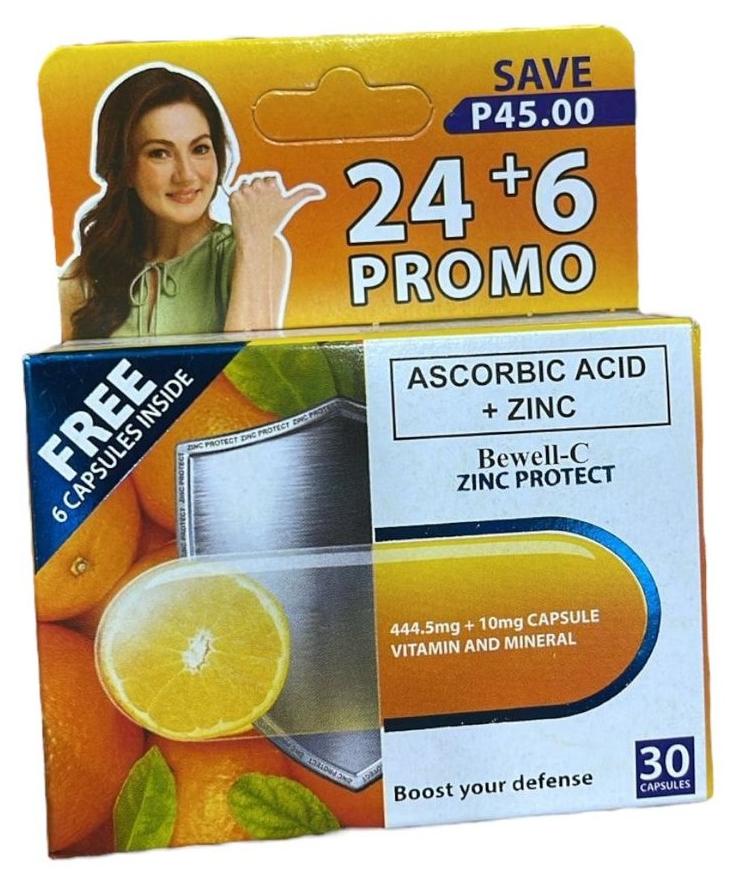 BeWell Ascorbic Acid + Zinc – Immune Booster & Skin Support