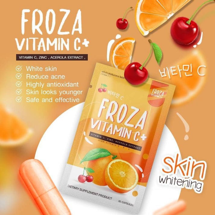 Froza Vitamin C+ with Collagen & Glutathione 60 Capsules