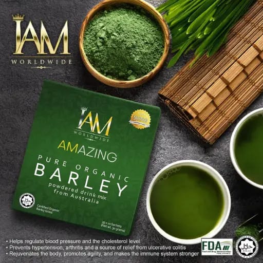 I AM AMAZING Pure Barley – Premium Organic Barley Grass Drink